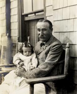John Sailer with His Granddaughter Alice Sailer, Early 1900s